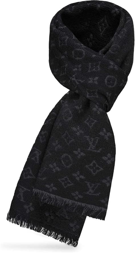 lv monogram classic scarf|louis vuitton black wool scarf.